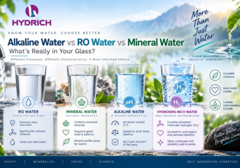 Alkaline Water vs RO Water vs Mineral Water